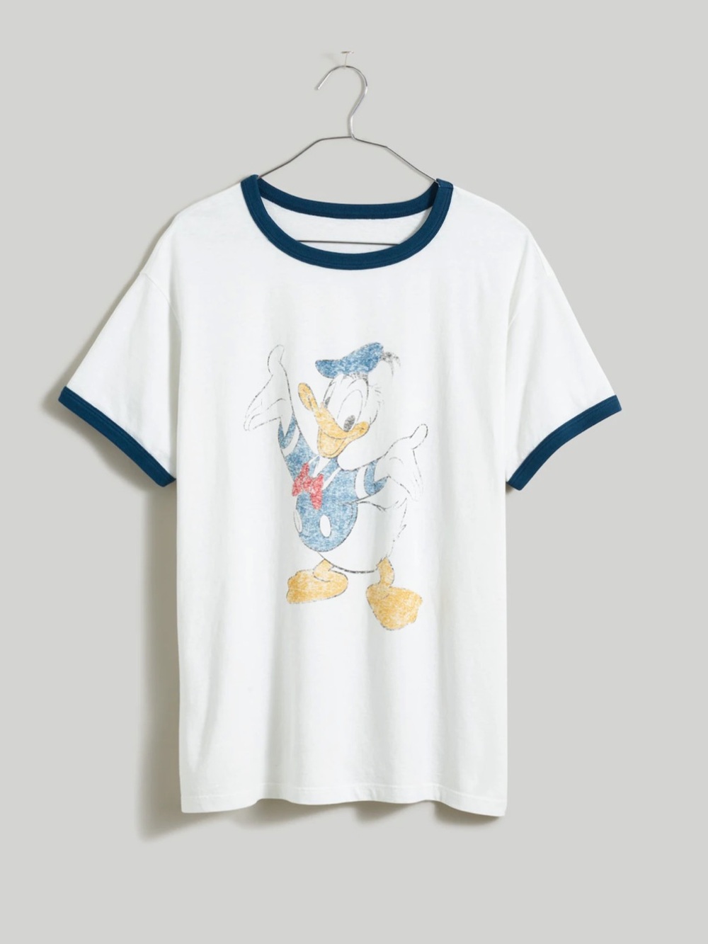Madewell x Disney Donald Duck Graphic Ringer Tee